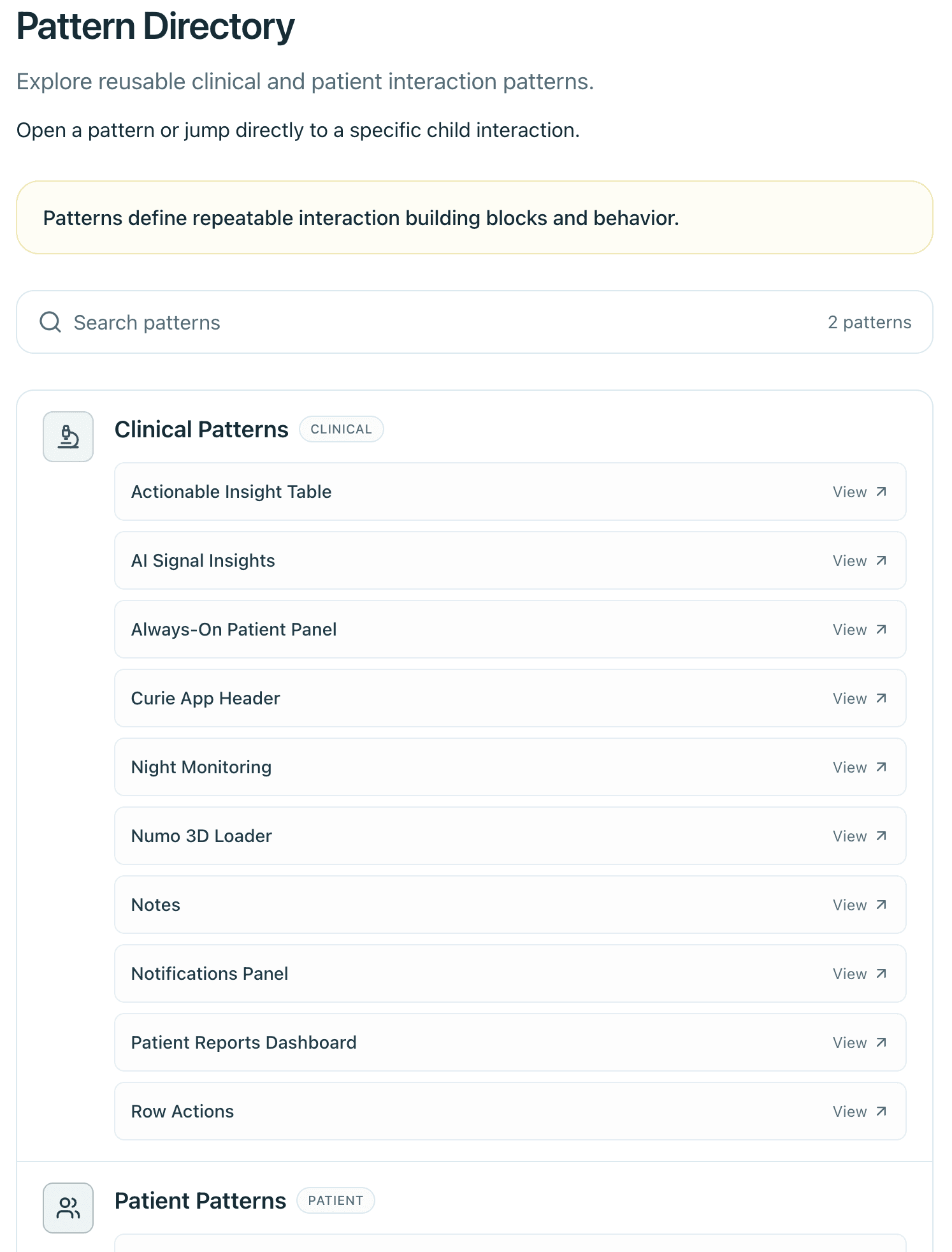 Lung DS patterns overview