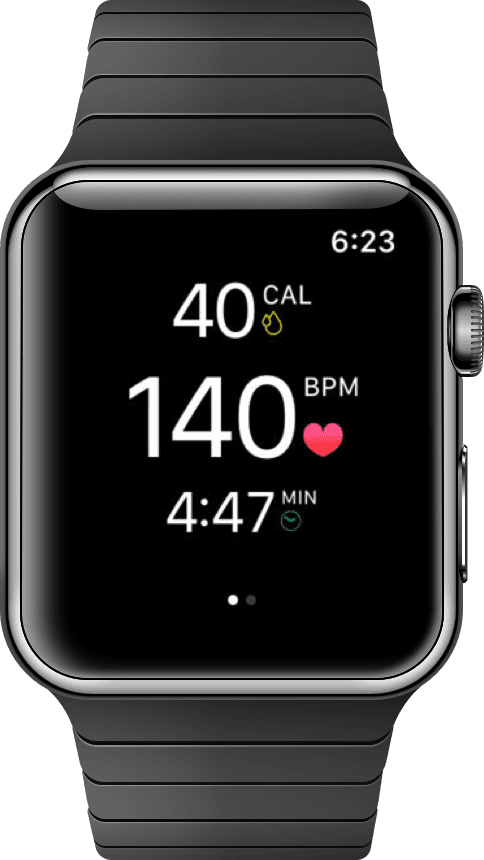 watchOS current workout view